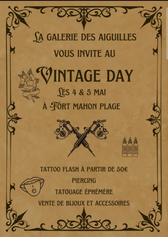 Vintage day 4 & 5 mai à Fort-Mahon-Plage , Berck, LA GALERIE DES AIGUILLES